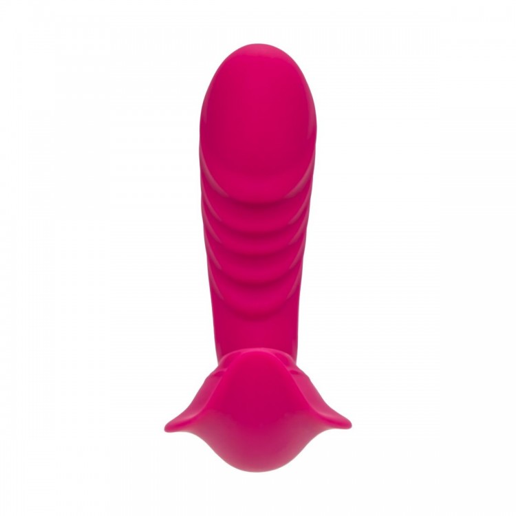 Ярко-розовый стимулятор точки G с вакуум-волновой стимуляцией Shani