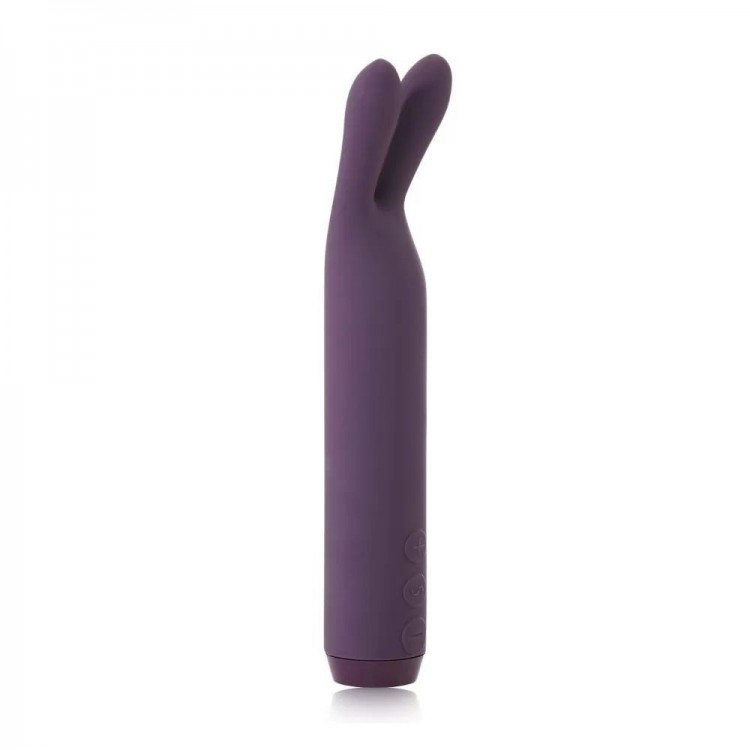 Фиолетовый вибратор с ушками Rabbit Bullet Vibrator - 8,9 см.