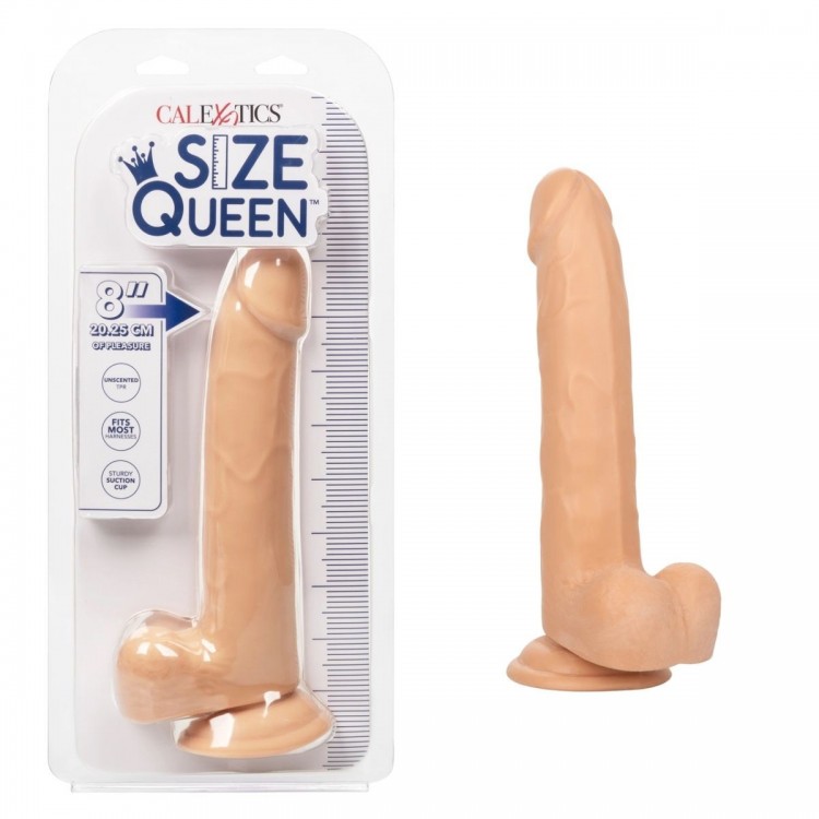 Телесный фаллоимитатор Size Queen 8" - 25,5 см. Телесный фаллоимитатор Size Queen 8" - 25,5 см.