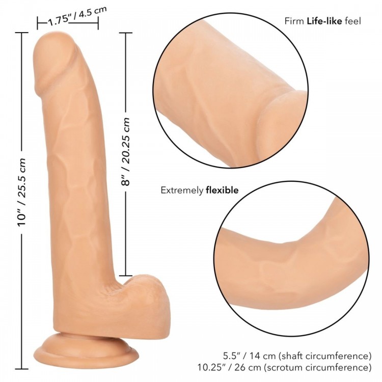 Телесный фаллоимитатор Size Queen 8" - 25,5 см. Телесный фаллоимитатор Size Queen 8" - 25,5 см.
