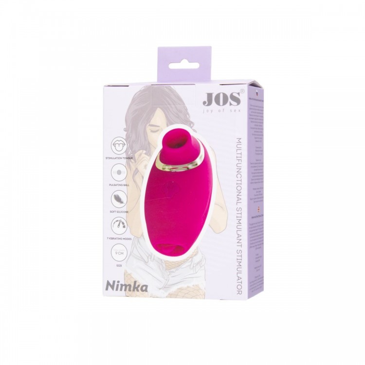 Ярко-розовый стимулятор эрогенных зон Nimka