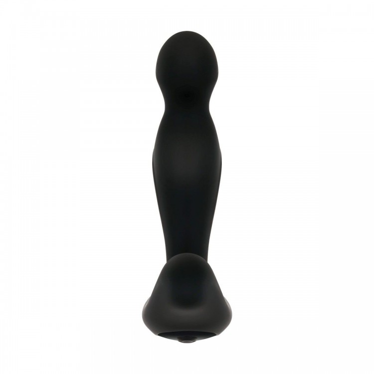 Черный вибростимулятор простаты Adam s Rotating P-spot Massager - 14,2 см.