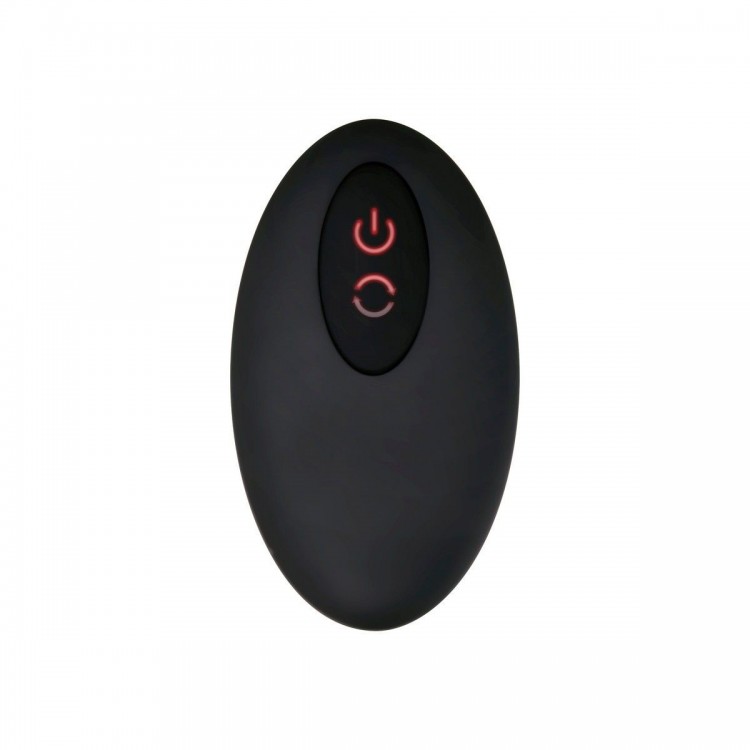 Черный вибростимулятор простаты Adam s Rotating P-spot Massager - 14,2 см.