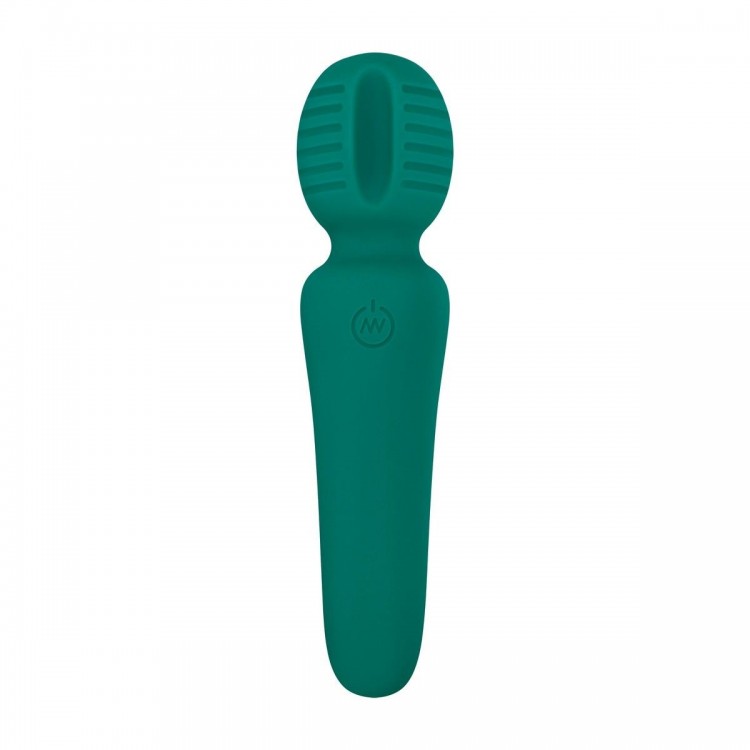 Зеленый мини-wand Eve s Petite Private Pleasure Wand - 14,8 см.