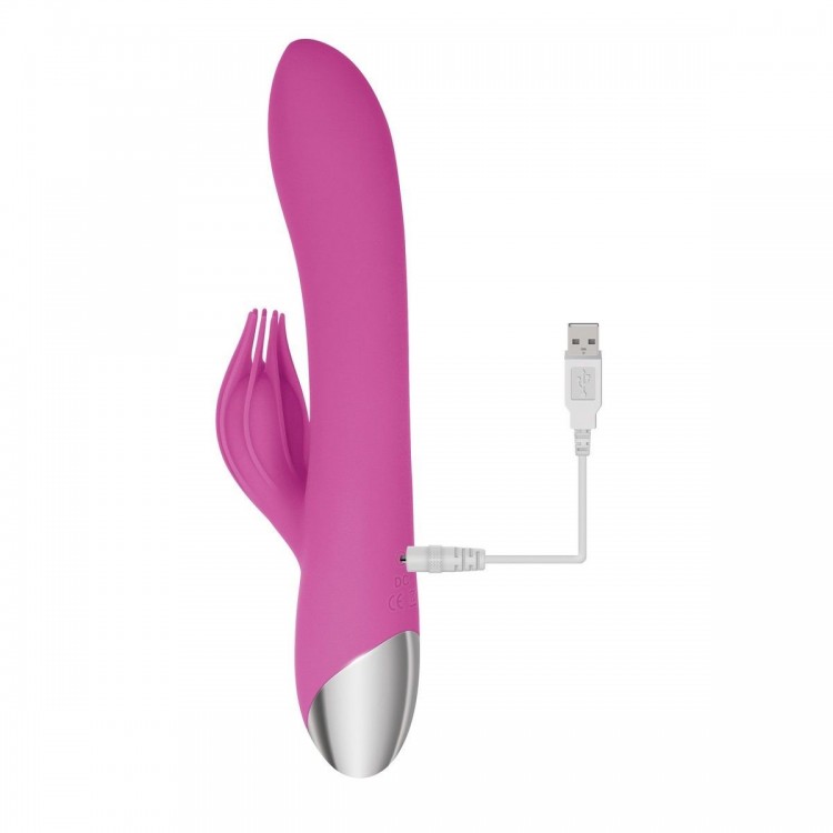 Розовый вибратор-кролик Eve s Clit Tickling Rabbit - 20,4 см. Розовый вибратор-кролик Eve s Clit Tickling Rabbit - 20,4 см.