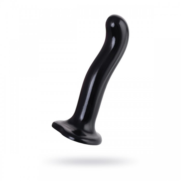 Черный стимулятор для пар P&G-Spot Dildo Size M - 18 см.