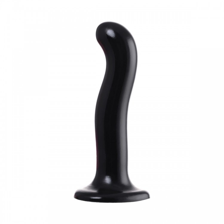 Черный стимулятор для пар P&G-Spot Dildo Size L - 19 см.