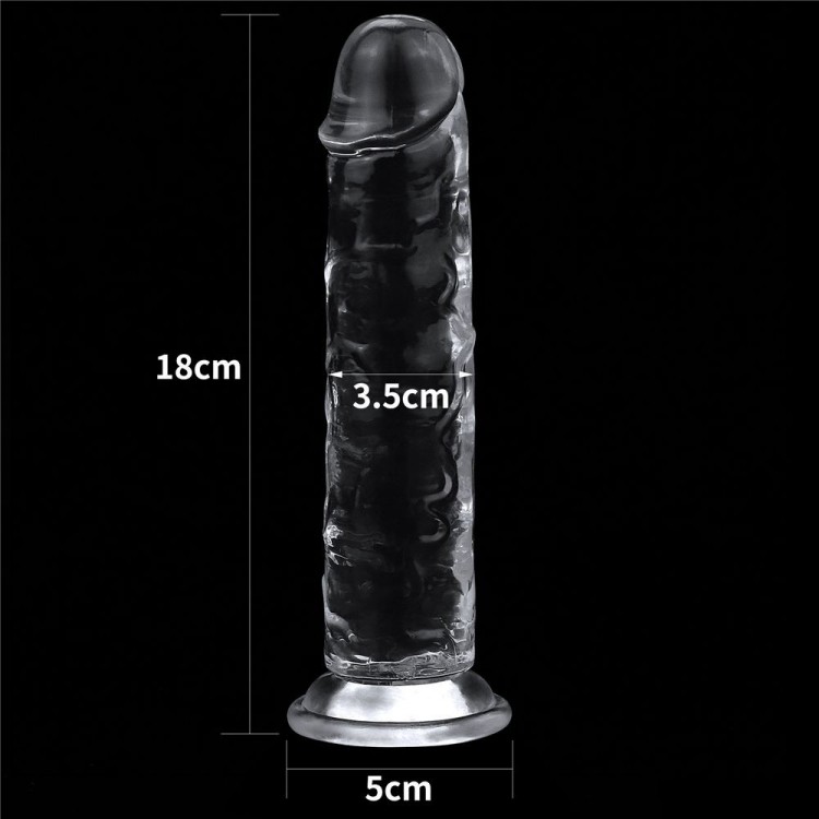 Прозрачный фаллоимитатор на присоске Flawless Clear Dildo - 18 см. Прозрачный фаллоимитатор на присоске Flawless Clear Dildo - 18 см.