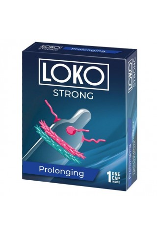 Стимулирующая насадка на пенис LOKO STRONG с продлевающим эффектом