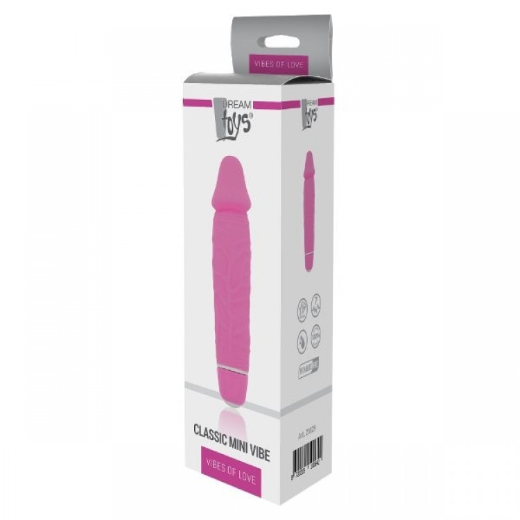 Розовый вибратор-реалистик Classic Mini Vibe - 16 см. Розовый вибратор-реалистик Classic Mini Vibe - 16 см.