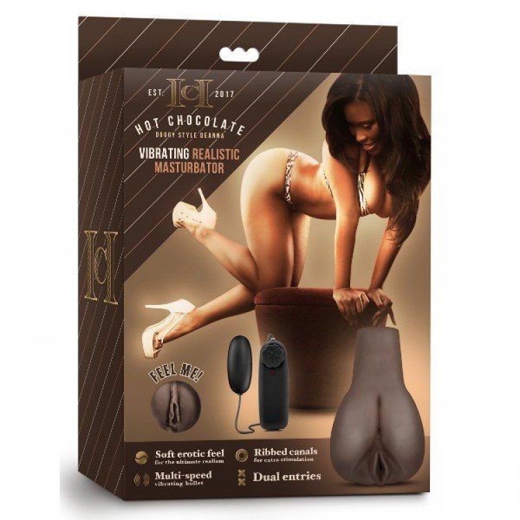 Коричневый мастурбатор-вагина Doggy Style Deanna Vibrating Realistic Masturbator Коричневый мастурбатор-вагина Doggy Style Deanna Vibrating Realistic Masturbator
