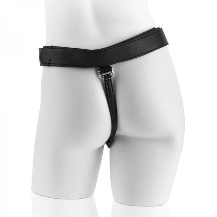 Страпон с телесной насадкой 7 Uncut with Strap on Harness - 18 см.