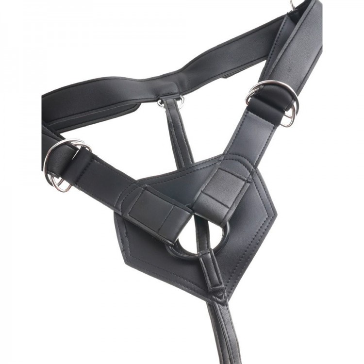 Страпон с телесной насадкой 7 Uncut with Strap on Harness - 18 см.
