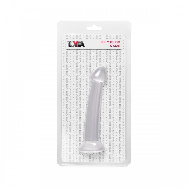 Прозрачный фаллоимитатор Jelly Dildo S - 15,5 см.