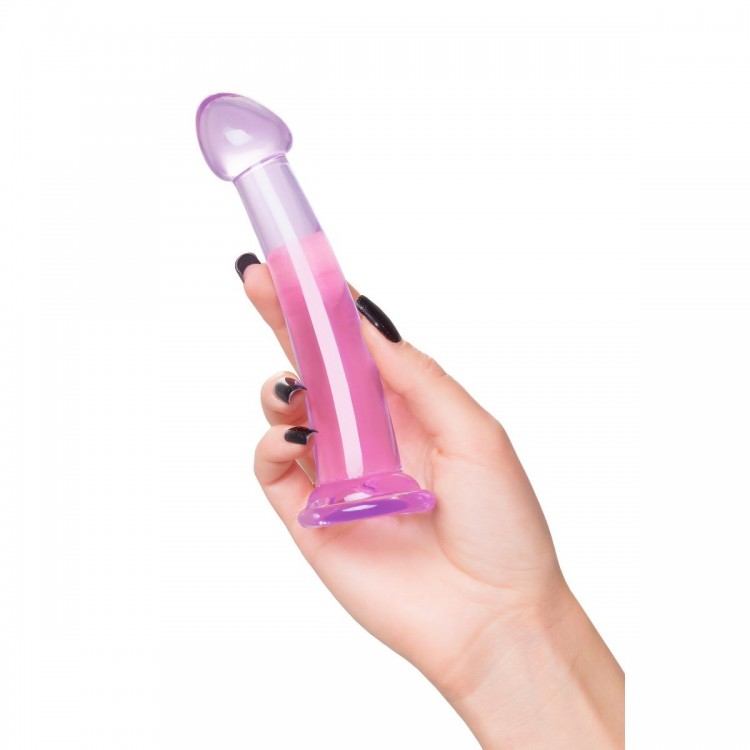 Фиолетовый фаллоимитатор Jelly Dildo S - 15,5 см.