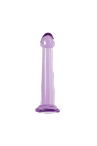 Фиолетовый фаллоимитатор Jelly Dildo M - 18 см.