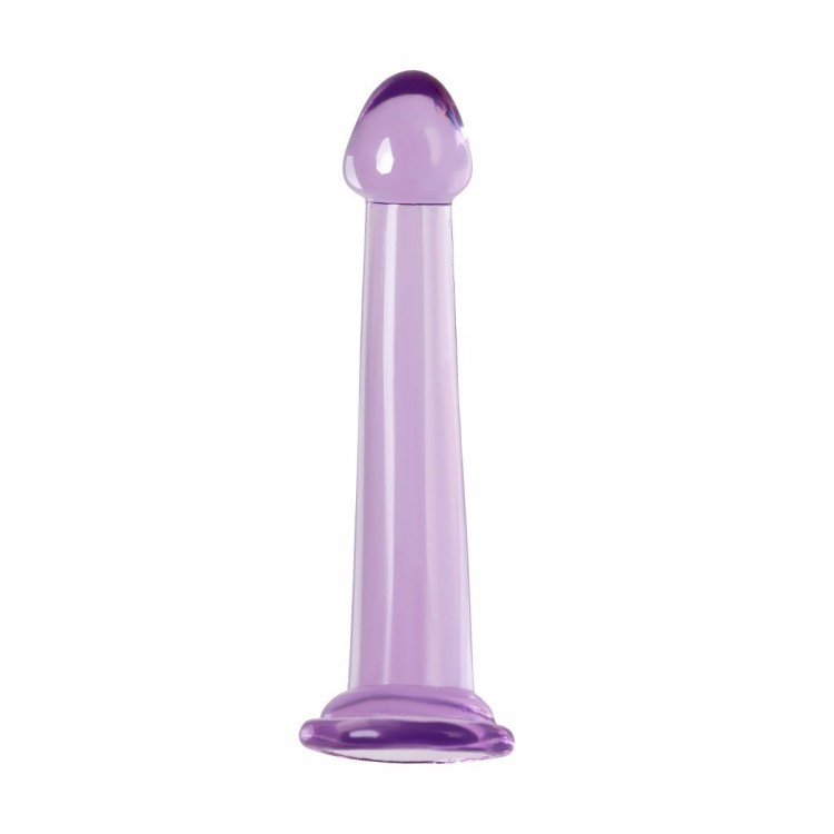 Фиолетовый фаллоимитатор Jelly Dildo M - 18 см.