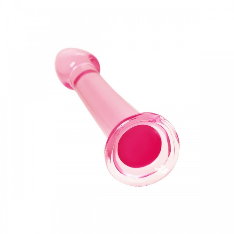 Розовый нереалистичный фаллоимитатор Jelly Dildo L - 20 см.