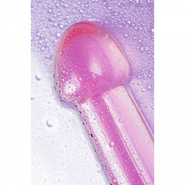 Розовый нереалистичный фаллоимитатор Jelly Dildo L - 20 см.