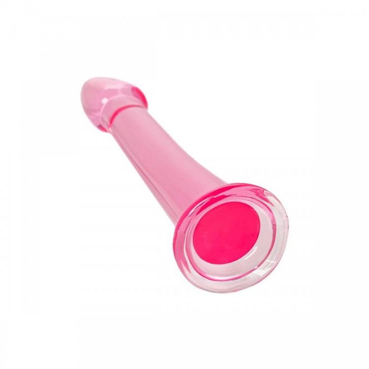 Розовый нереалистичный фаллоимитатор Jelly Dildo XL - 22 см.