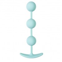 Мятные анальные шарики на сцепке Triplex - 15 см.