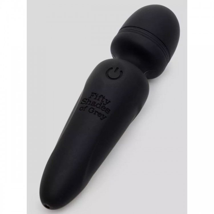 Черный мини-wand Sensation Rechargeable Mini Wand Vibrator - 10,1 см.