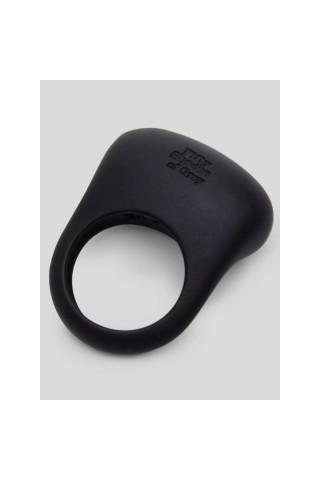 Черное эрекционное виброкольцо Sensation Rechargeable Vibrating Love Ring