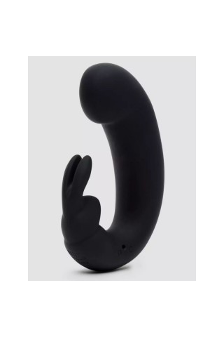 Черный мини-вибратор кролик Sensation Rechargeable G-Spot Rabbit Vibrator - 11,4 см.