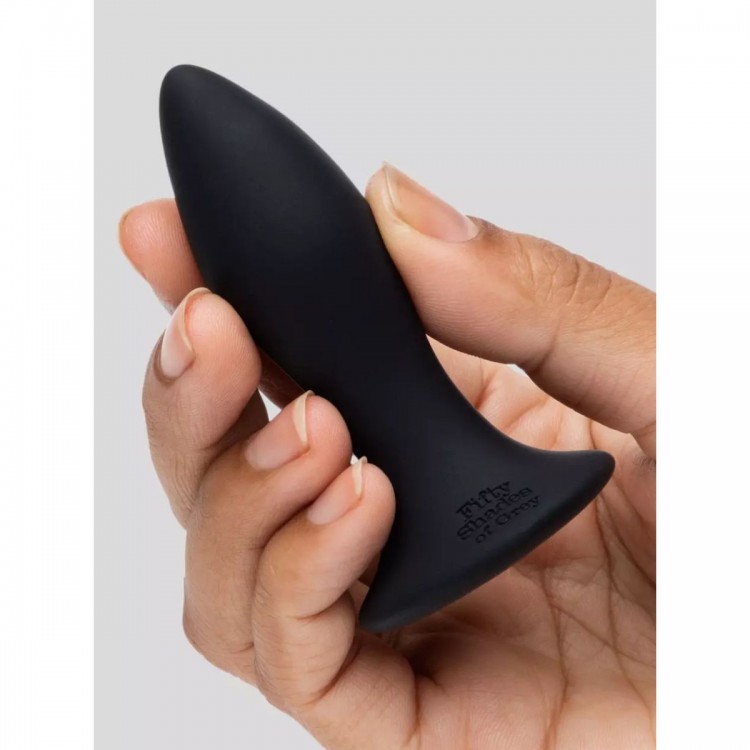 Черная анальная вибропробка Sensation Rechargeable Vibrating Butt Plug - 8,9 см.