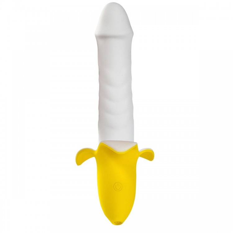 Мощный пульсатор в форме банана Banana Pulsator - 19,5 см.