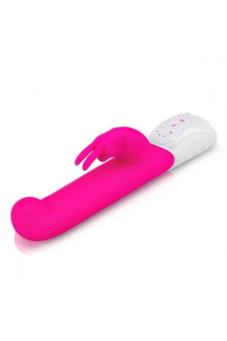 Розовый вибромассажер для G-точки Come hither G-Spot Rabbit - 24,5 см.