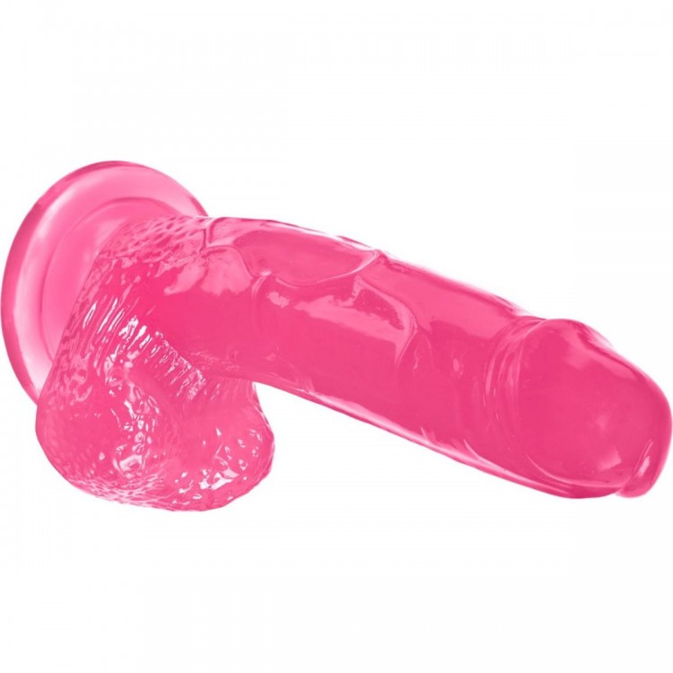 Розовый реалистичный фаллоимитатор Mr. Bold L - 18,5 см.