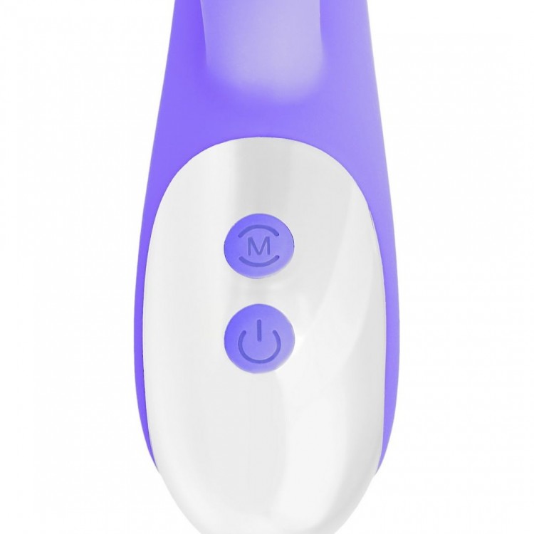 Фиолетовый вибратор-кролик Mrs. Melody - 20 см.