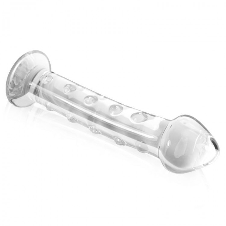 Прозрачный фаллоимитатор из стекла 7.5 Glass Romance - 14,5 см.