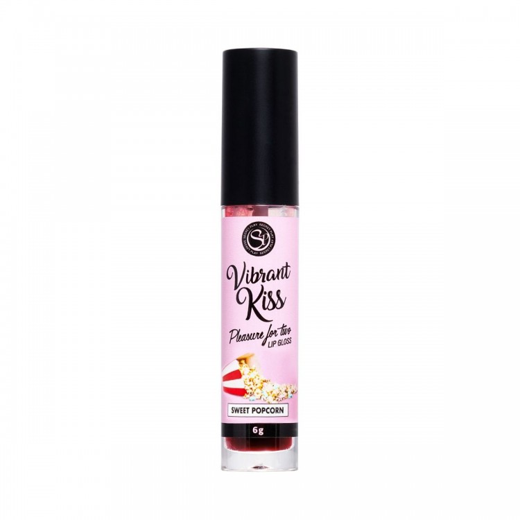 Бальзам для губ Lip Gloss Vibrant Kiss со вкусом попкорна - 6 гр.