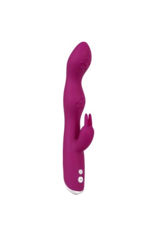 Фиолетовый вибратор A & G-Spot Rabbit Vibrator для стимуляции зон G и A - 23,6 см.