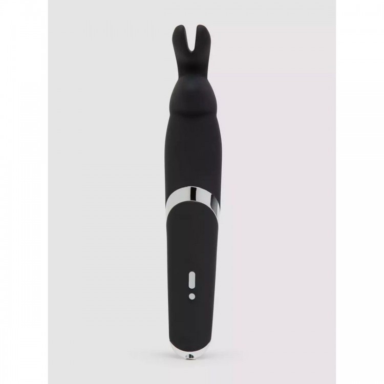 Черный вибратор Rabbit Rechargeable Wand Vibrator - 26,7 см.