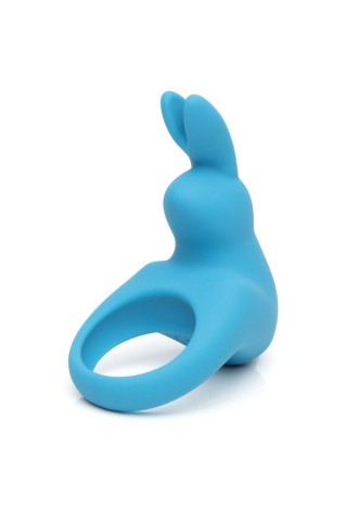 Голубое эрекционное виброкольцо Happy Rabbit Rechargeable Rabbit Cock Ring