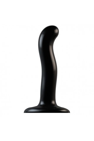 Черный фаллоимитатор-насадка Strap-On-Me P&G spot Dildo size S - 16,4 см.