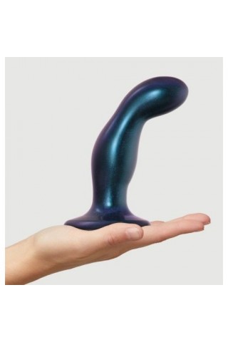 Темно-синяя насадка Strap-On-Me Dildo Plug Snaky size M