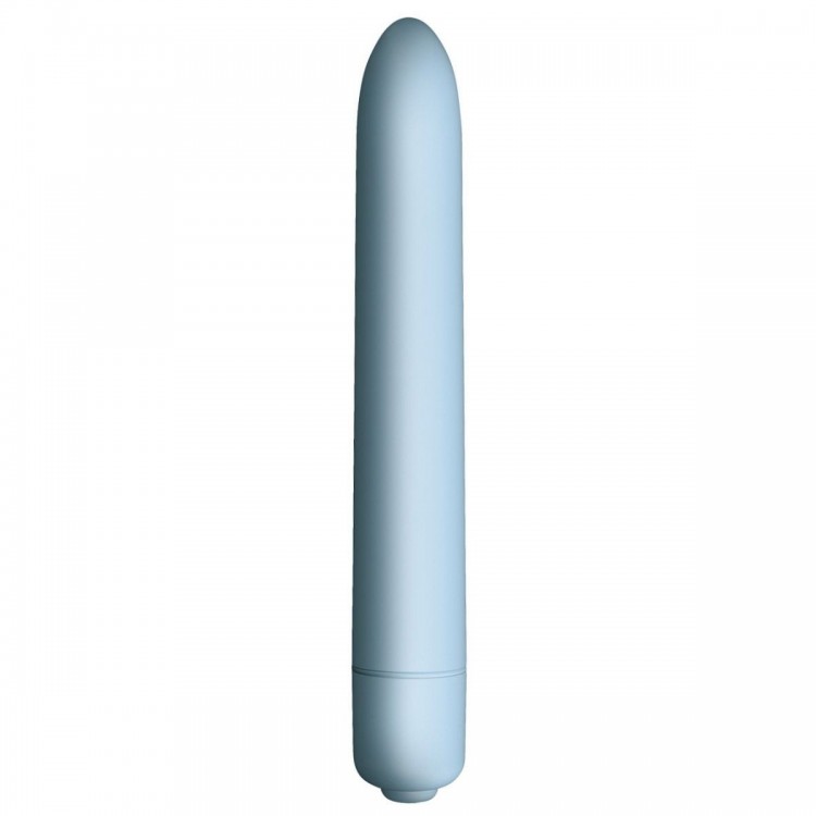 Голубой мини-вибратор Sugar Blue - 14,2 см.