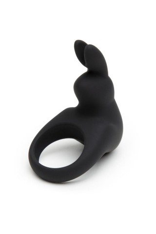 Черное эрекционное виброкольцо Happy Rabbit Rechargeable Rabbit Cock Ring