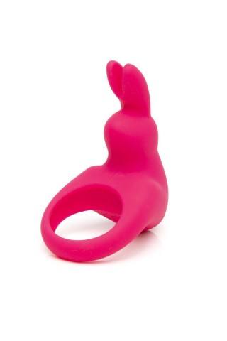 Розовое эрекционное виброкольцо Happy Rabbit Rechargeable Rabbit Cock Ring