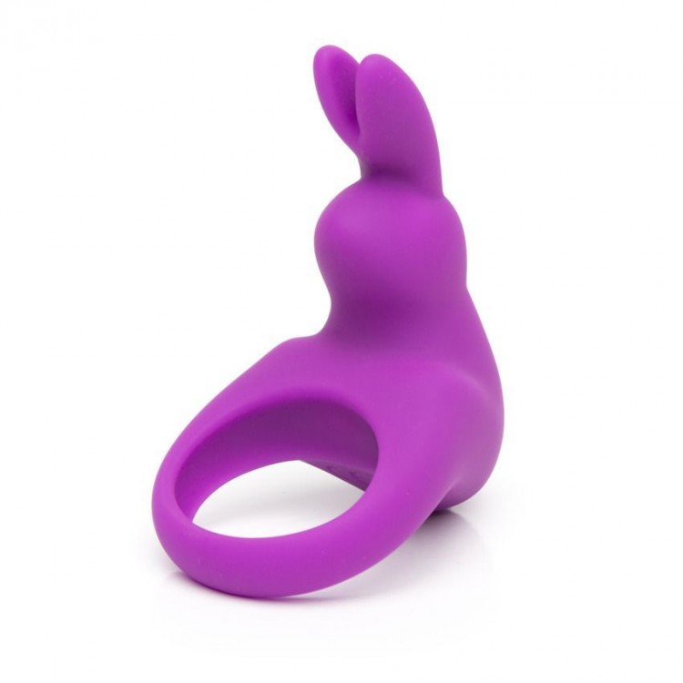 Фиолетовое эрекционное виброкольцо Happy Rabbit Rechargeable Rabbit Cock Ring