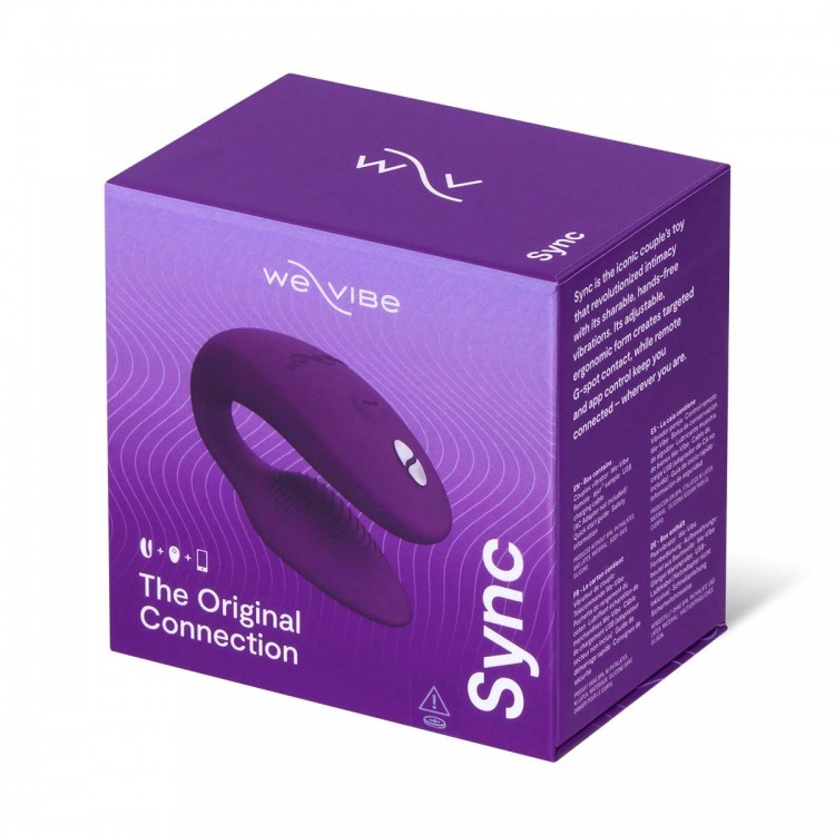 Фиолетовый вибратор для пар We-Vibe Sync 2