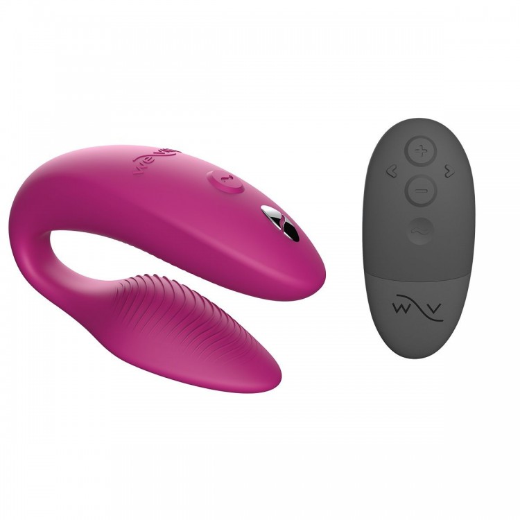 Розовый вибратор для пар We-Vibe Sync 2