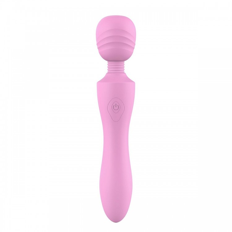 Розовый жезловый вибромассажер Pink Lady - 21,6 см.