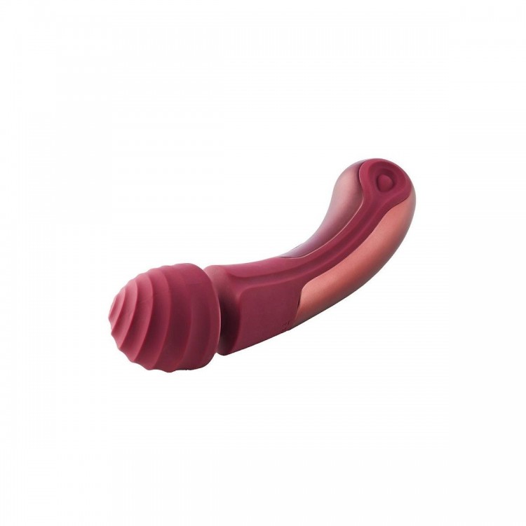 Жезловый вибромассажер Dinky Curved Wand Jacky O. - 21,4 см.