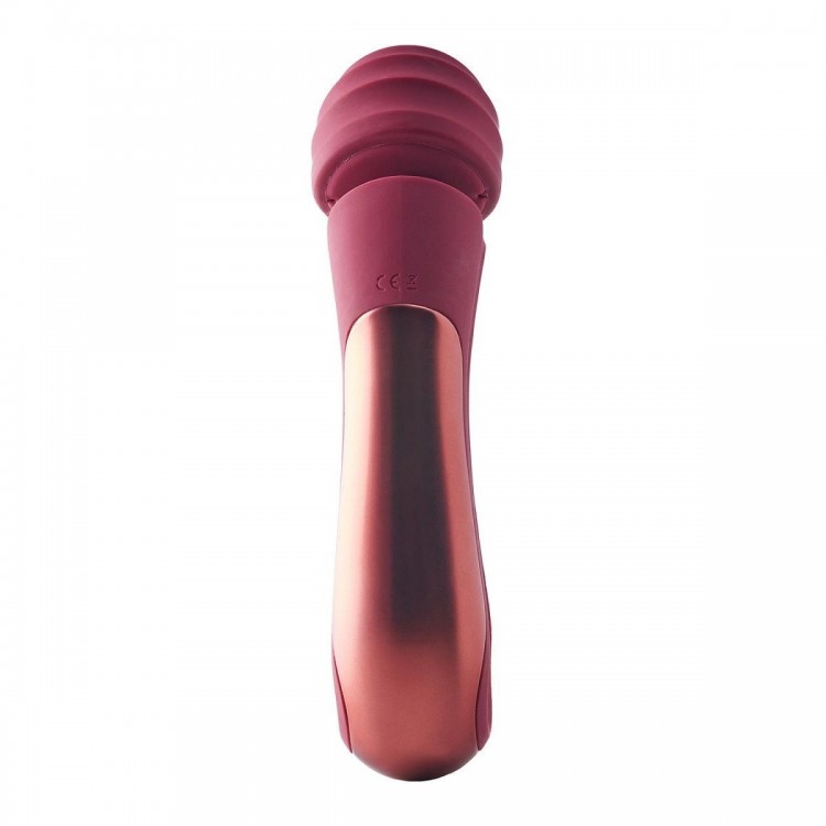 Жезловый вибромассажер Dinky Curved Wand Jacky O. - 21,4 см.