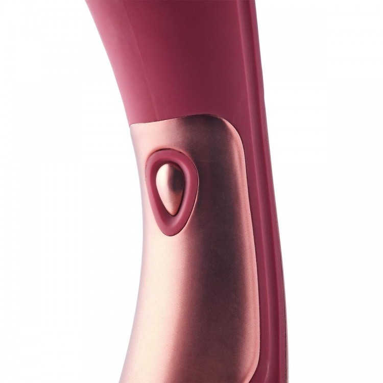 Жезловый вибромассажер Dinky Curved Wand Jacky O. - 21,4 см.